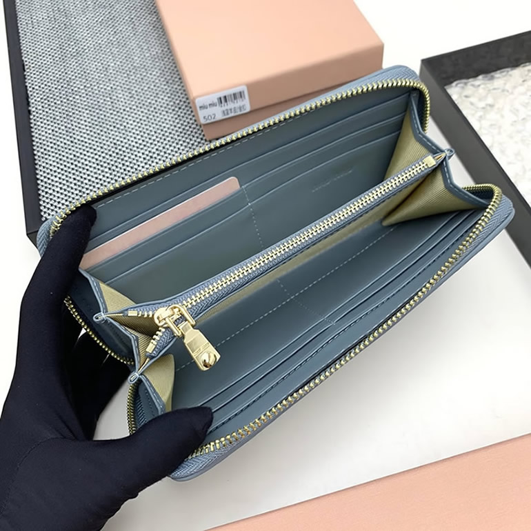 ミュウミュウ マテラッセレザー 長財布 502 - 画像 (7)