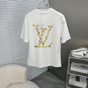 ルイ・ヴィトン フローラル モノグラム プリント Tシャツ ホワイト FS022