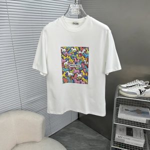 ミュウミュウ ポニー プリント Tシャツ ホワイト FS025