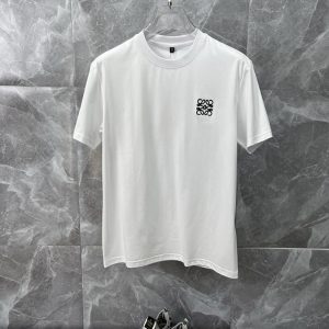 ロエベ アナグラム エンブロイダリー Tシャツ ホワイト FS071