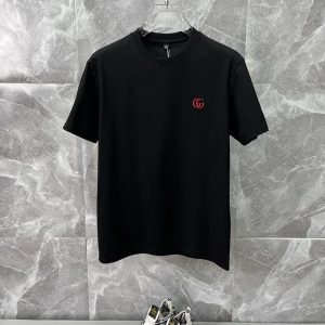 グッチ ダブルG エンブロイダリー Tシャツ ブラック FS073