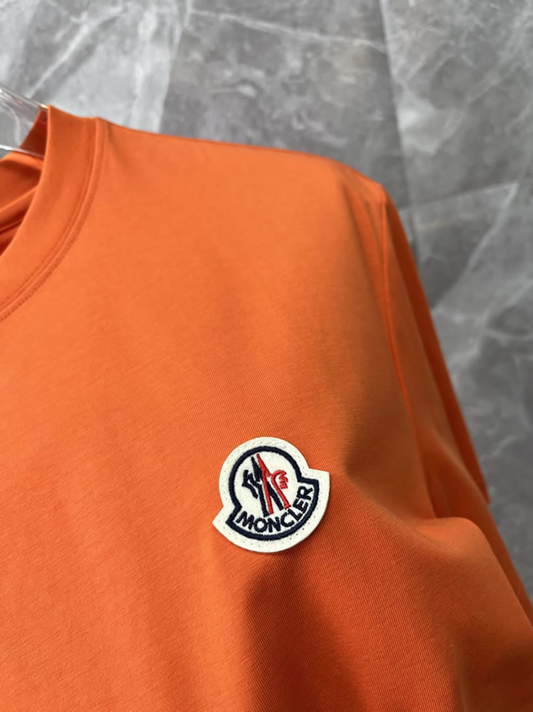 モンクレール ロゴパッチ Tシャツ オレンジ FS077 - 画像 (6)