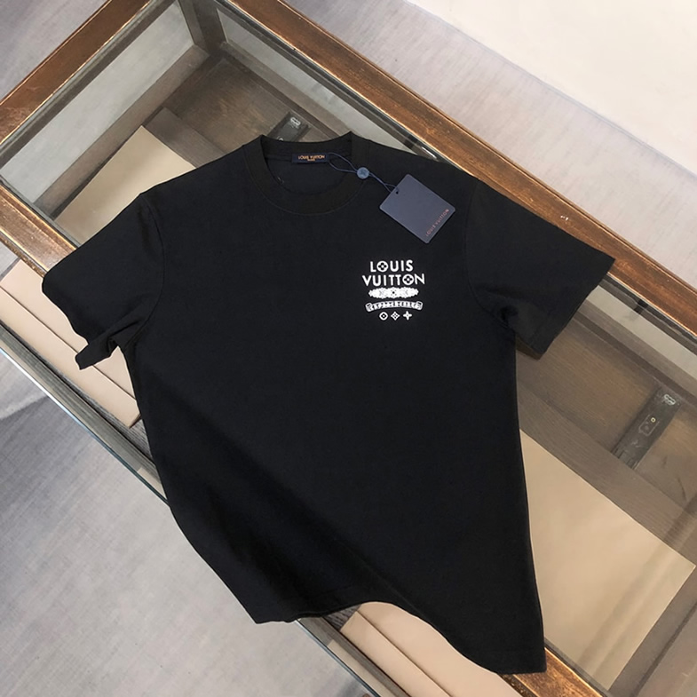 ルイ・ヴィトン グラフィック ロゴ Tシャツ ブラック FS086