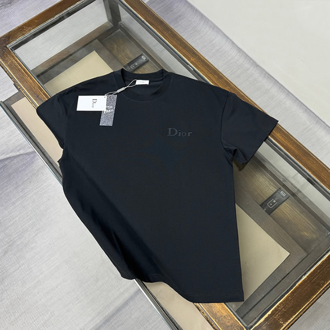 ディオール エンブロイダリー ロゴ Tシャツ ブラック FS106