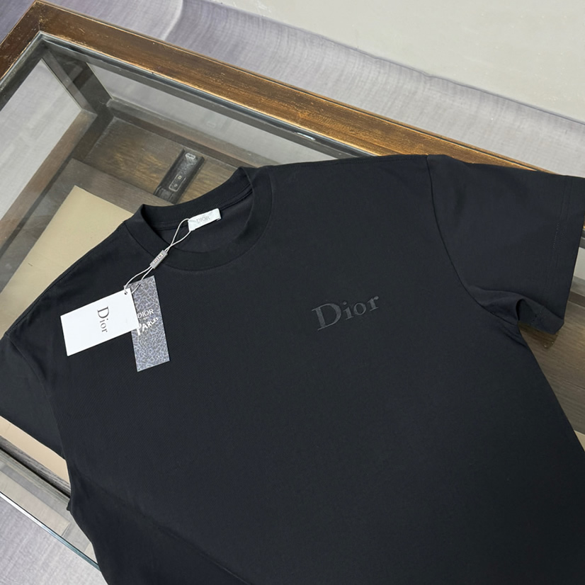 ディオール エンブロイダリー ロゴ Tシャツ ブラック FS106 - 画像 (2)