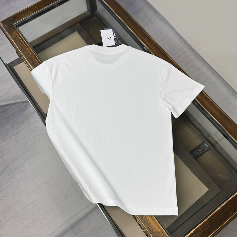 ディオール リラックスフィット エンブロイダリー ロゴ Tシャツ ホワイト FS107