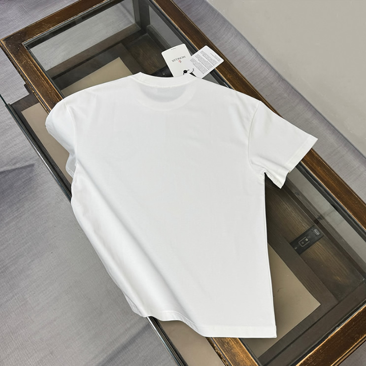 モンクレール グロッシー ロゴ パッチ Tシャツ ホワイト FS109 - 画像 (8)