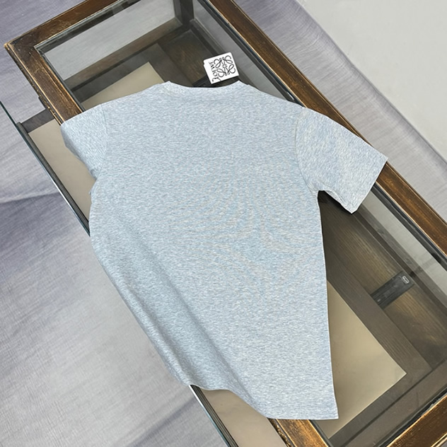 ロエベ エンブロイダリー アナグラム Tシャツ グレー FS115 - 画像 (8)