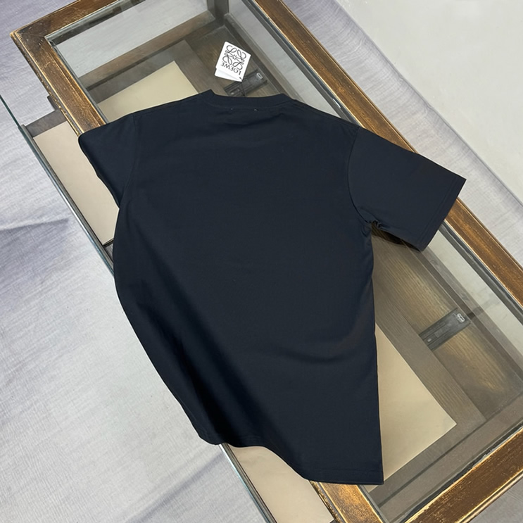 ロエベ エンブロイダリー アナグラム Tシャツ ブラック FS116 - 画像 (8)