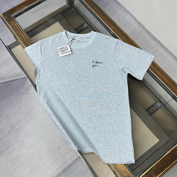 ロエベ I Loewe You エンブロイダリー Tシャツ グレー FS118