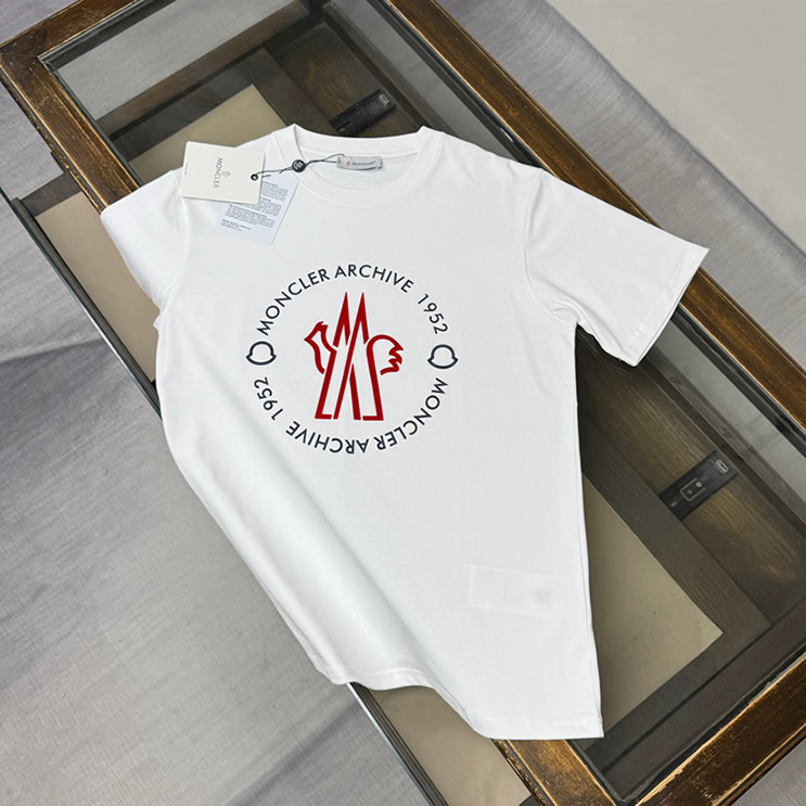 モンクレール アーカイブ 1952 ビッグロゴ Tシャツ ホワイト FS120