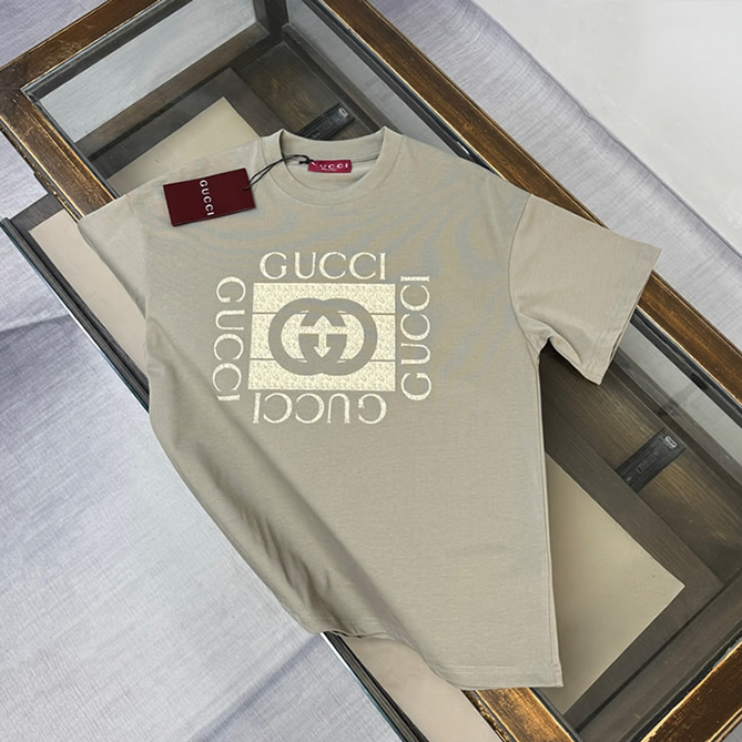 グッチ ヴィンテージロゴ インターロッキングG Tシャツ カーキ FS130