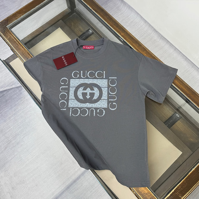 グッチ ヴィンテージロゴ インターロッキングG Tシャツ グレー FS131