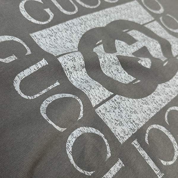 グッチ ヴィンテージロゴ インターロッキングG Tシャツ グレー FS131 - 画像 (5)