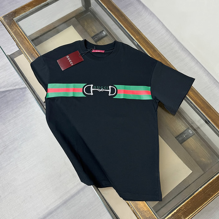 グッチ ホースビット ウェブストライプ Tシャツ ブラック FS133