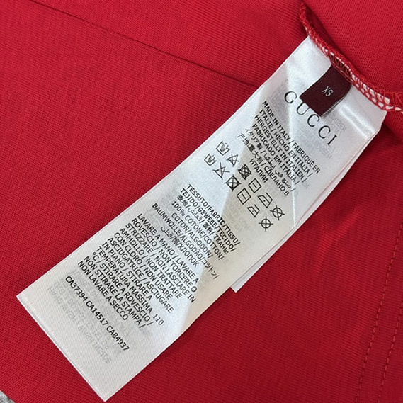 グッチ ホースビット ウェブストライプ Tシャツ レッド FS135 - 画像 (7)