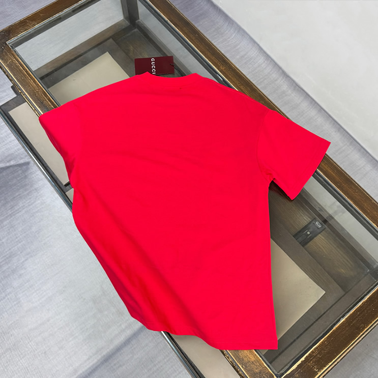 グッチ ホースビット ウェブストライプ Tシャツ レッド FS135 - 画像 (8)