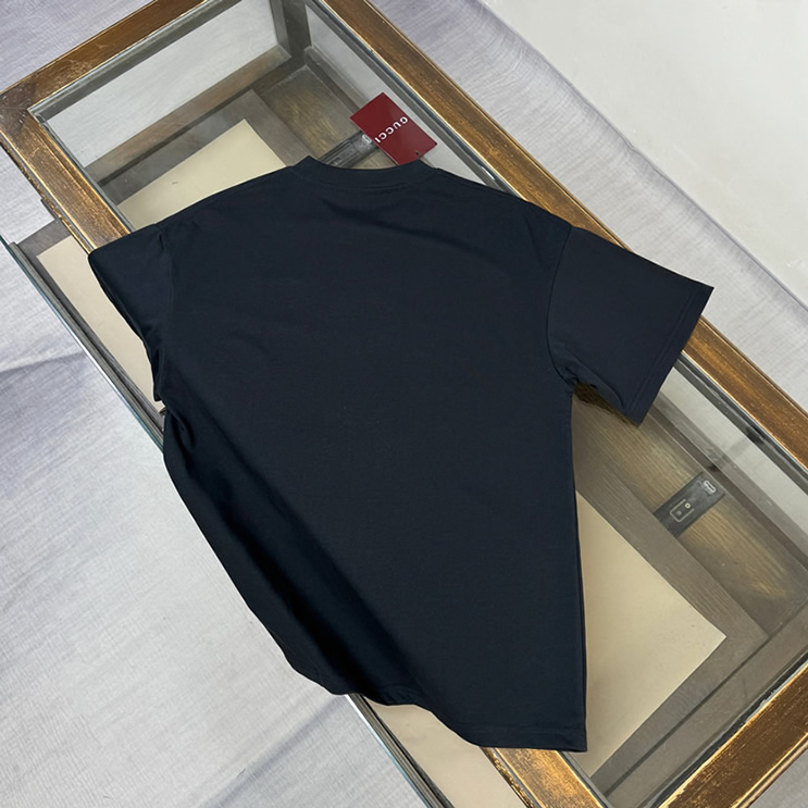 グッチ インターロッキングG チェーン エンブロイダリー Tシャツ ブラック FS136 - 画像 (8)