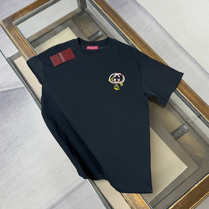 グッチ インターロッキングG チェーンモチーフ Tシャツ ブラック FS140