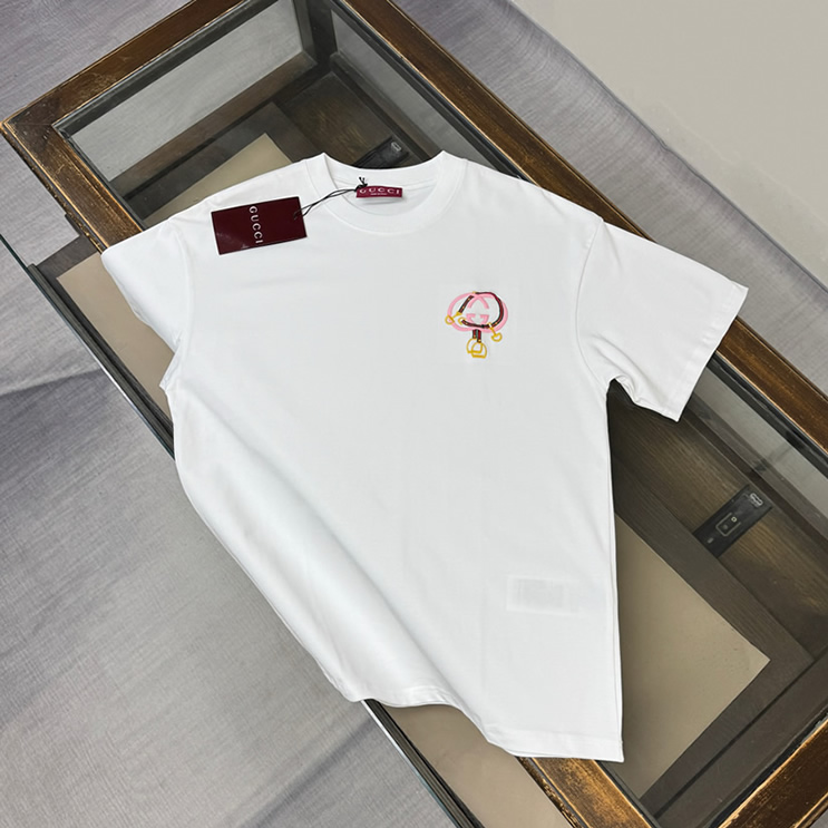 グッチ インターロッキングG チェーンモチーフ Tシャツ ホワイト FS141