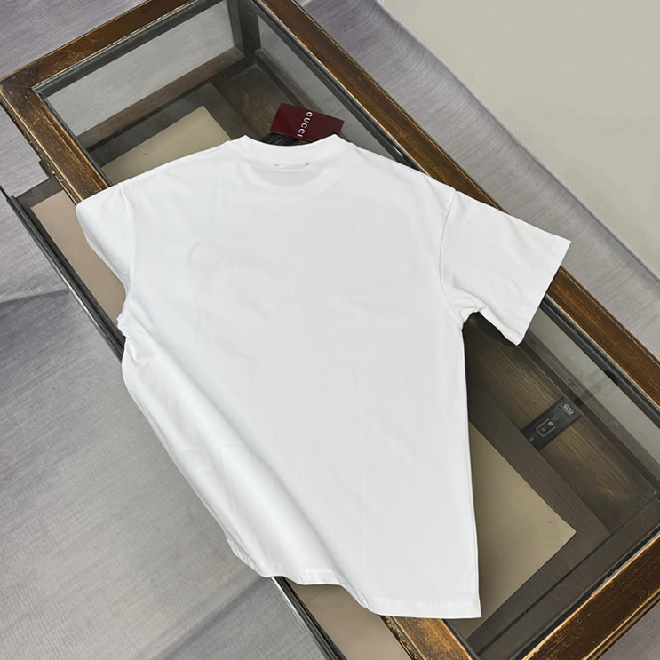グッチ インターロッキングG チェーンモチーフ Tシャツ ホワイト FS141 - 画像 (8)