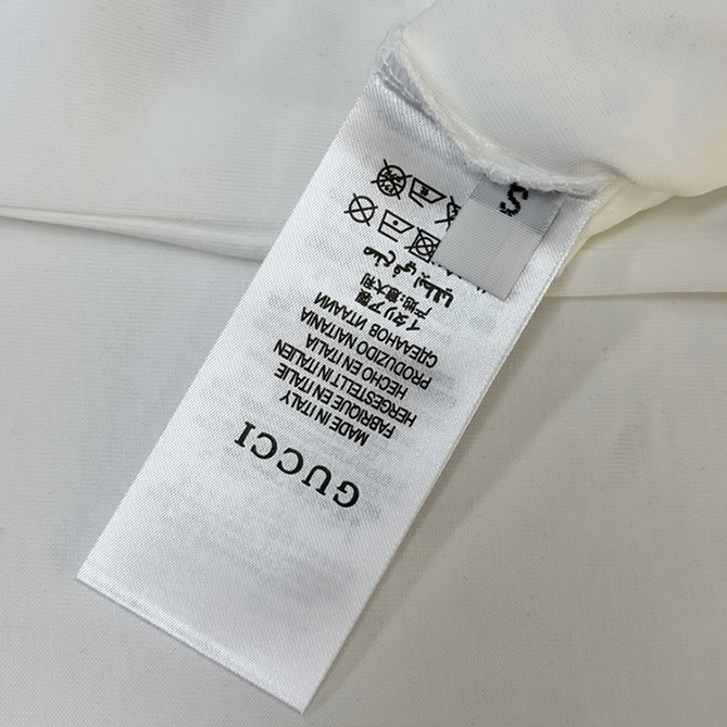グッチ インターロッキングG グラデーション プリント Tシャツ ホワイト FS150 - 画像 (7)