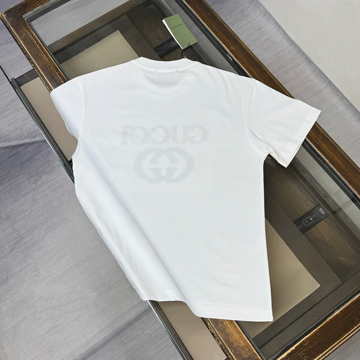 グッチ インターロッキングG グラデーション プリント Tシャツ ホワイト FS150 - 画像 (8)