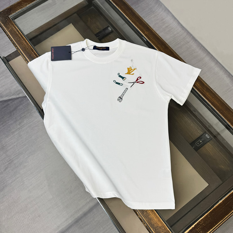 ルイ・ヴィトン ワーク ツール エンブロイダリー Tシャツ ホワイト FS154