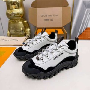 ルイ・ヴィトン LV ラッシュ ライン カーフスキン スニーカー ホワイト/ブラック shoes193