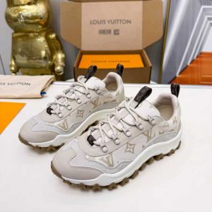 ルイ・ヴィトン LV ラッシュ ライン モノグラム キャンバス スニーカー ベージュ shoes194