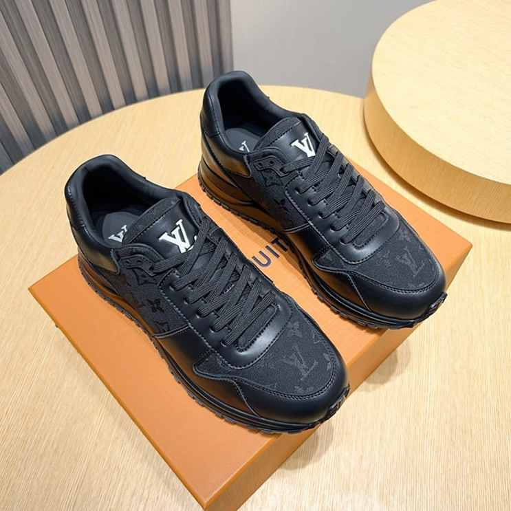 ルイ・ヴィトン ラン 55 ライン スニーカー エクリプス ノワール shoes215 - 画像 (2)