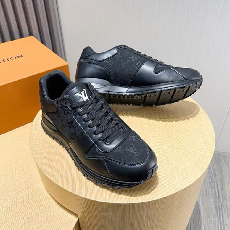 ルイ・ヴィトン ラン 55 ライン スニーカー エクリプス ノワール shoes215 - 画像 (4)