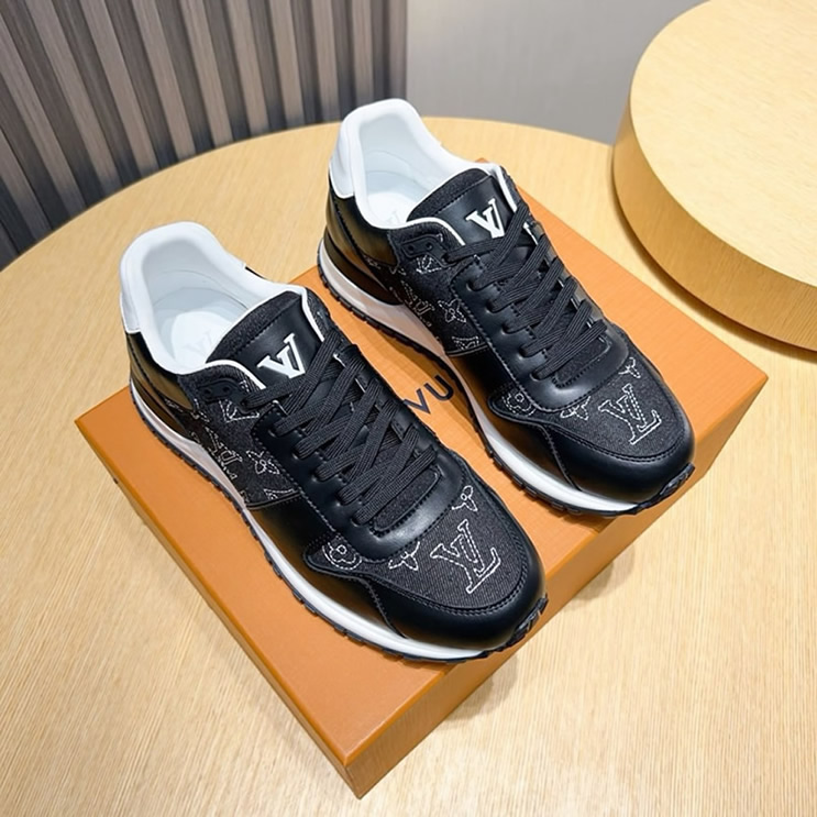 ルイ・ヴィトン ラン 55 ライン スニーカー モノグラム エンブロイダリー shoes217 - 画像 (2)