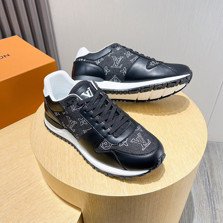 ルイ・ヴィトン ラン 55 ライン スニーカー モノグラム エンブロイダリー shoes217 - 画像 (4)