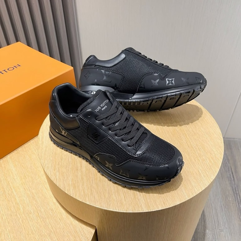 ルイ・ヴィトン ラン 55 ライン スニーカー エクリプス ノワール shoes225 - 画像 (4)