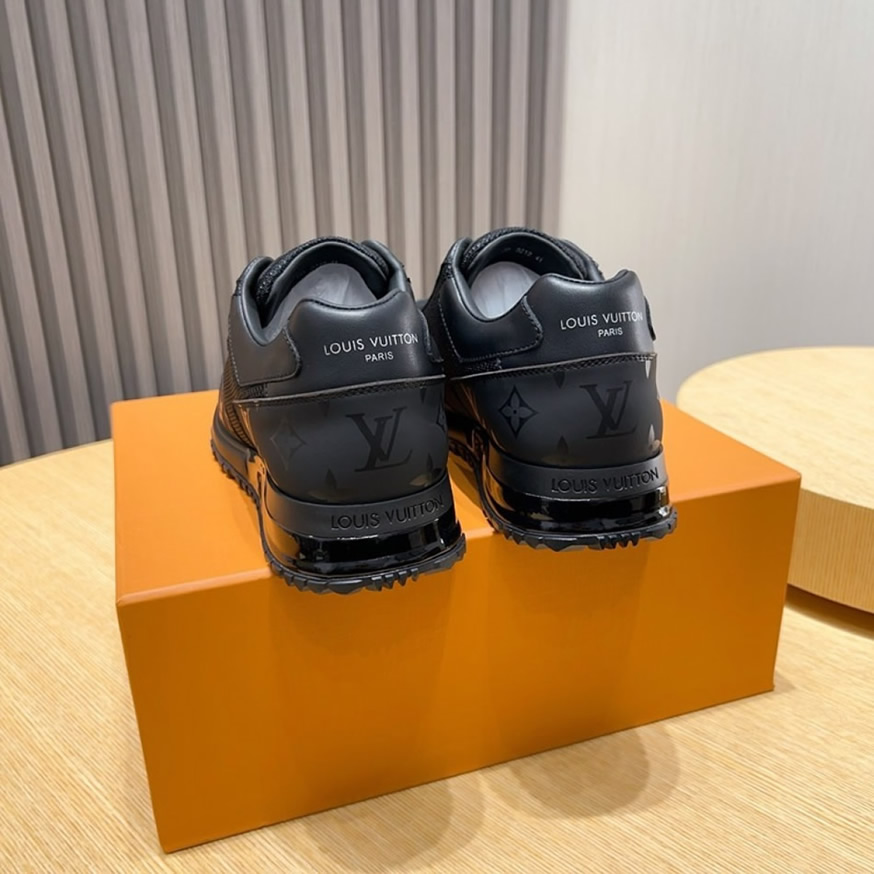 ルイ・ヴィトン ラン 55 ライン スニーカー エクリプス ノワール shoes225 - 画像 (5)