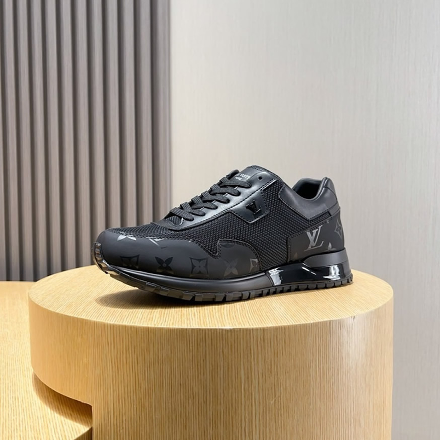 ルイ・ヴィトン ラン 55 ライン スニーカー エクリプス ノワール shoes225 - 画像 (6)