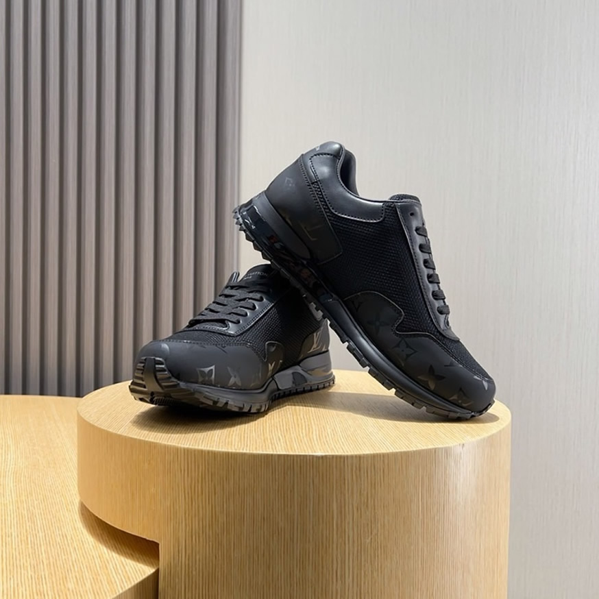 ルイ・ヴィトン ラン 55 ライン スニーカー エクリプス ノワール shoes225 - 画像 (8)