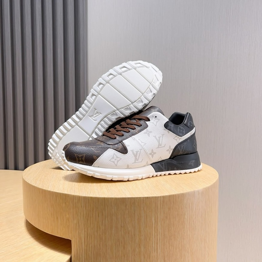 ルイ・ヴィトン ラン 55 ライン スニーカー モノグラム マルチカラー shoes233