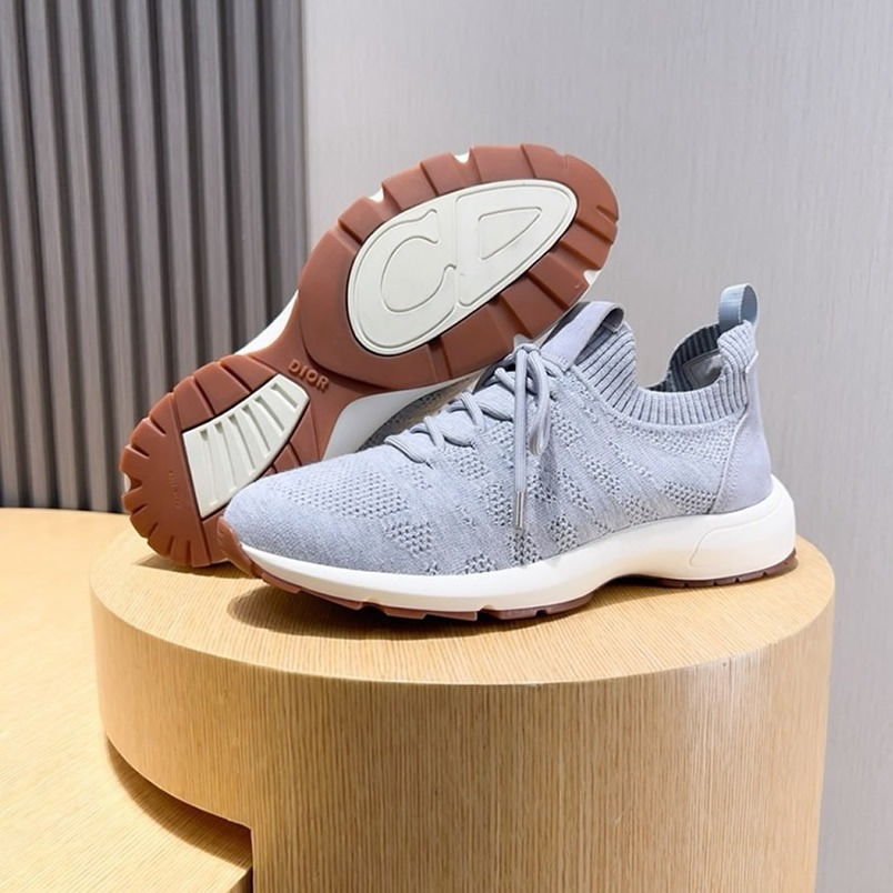 ディオール D-Connect スニーカー オブリーク テクニカル ファブリック グリ shoes238
