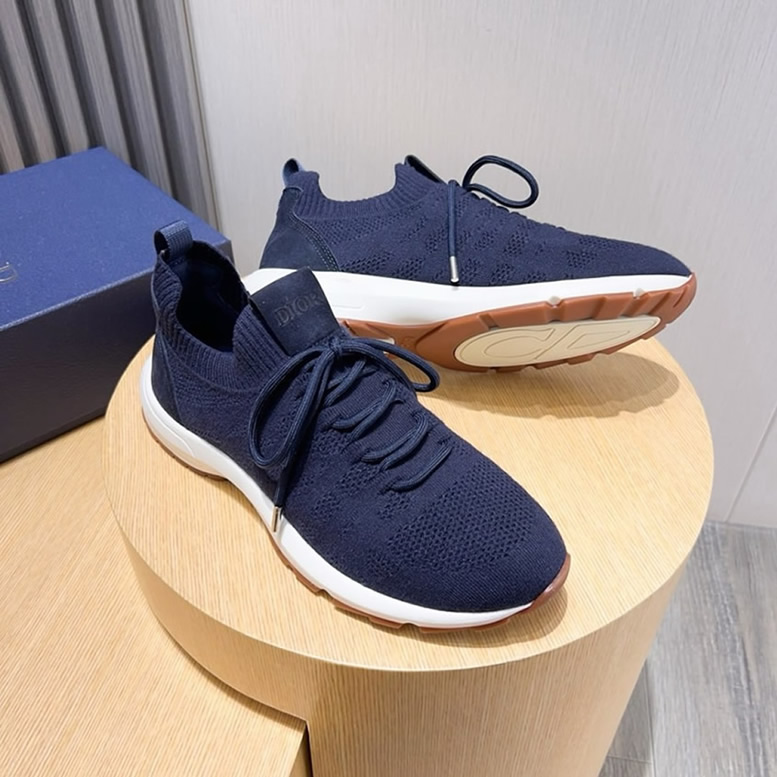 ディオール D-Connect スニーカー オブリーク テクニカル ファブリック ブルー shoes239 - 画像 (4)