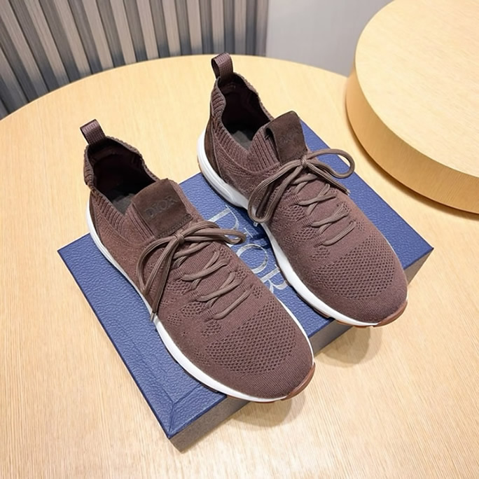 ディオール D-Connect スニーカー オブリーク テクニカル ファブリック マロン shoes240 - 画像 (2)
