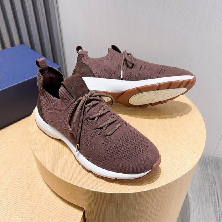 ディオール D-Connect スニーカー オブリーク テクニカル ファブリック マロン shoes240 - 画像 (4)