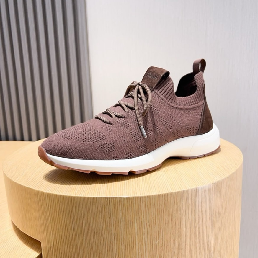 ディオール D-Connect スニーカー オブリーク テクニカル ファブリック マロン shoes240 - 画像 (6)