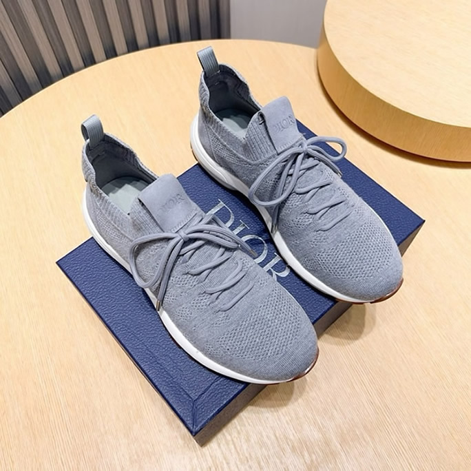 ディオール D-Connect スニーカー オブリーク テクニカル ファブリック グリ shoes241 - 画像 (2)