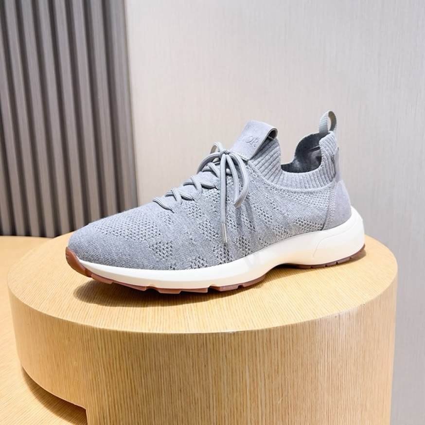 ディオール D-Connect スニーカー オブリーク テクニカル ファブリック グリ shoes241 - 画像 (6)