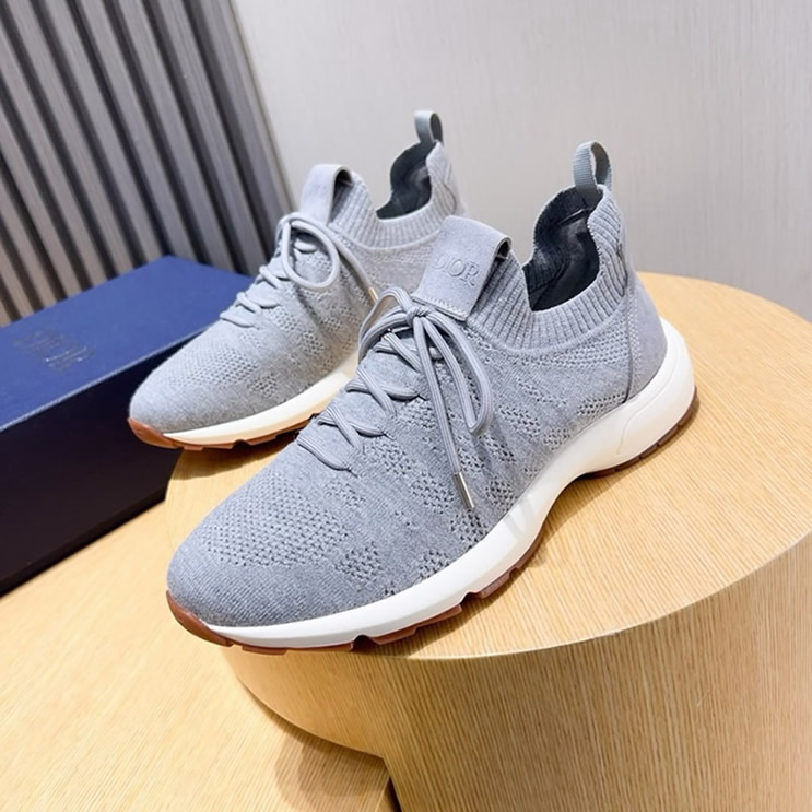ディオール D-Connect スニーカー オブリーク テクニカル ファブリック グリ shoes241 - 画像 (8)
