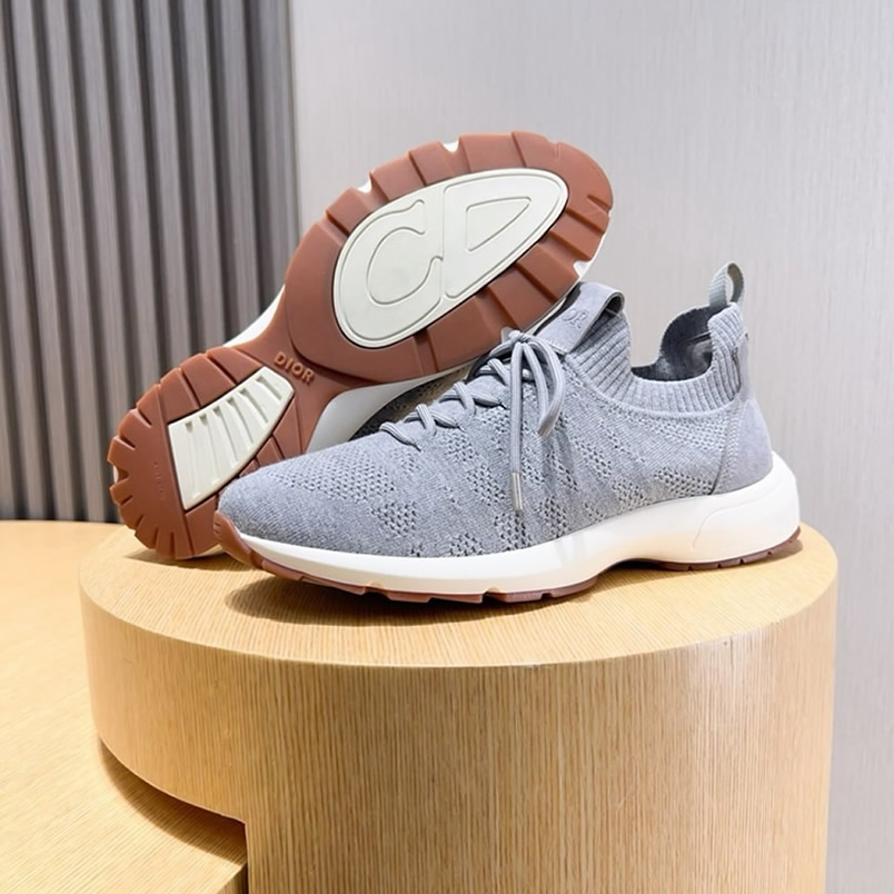 ディオール D-Connect スニーカー オブリーク テクニカル ファブリック グリ shoes241