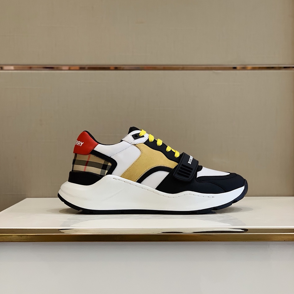 バーバリー テクニカル ファブリック&レザー スニーカー マルチカラー shoes252 - 画像 (2)