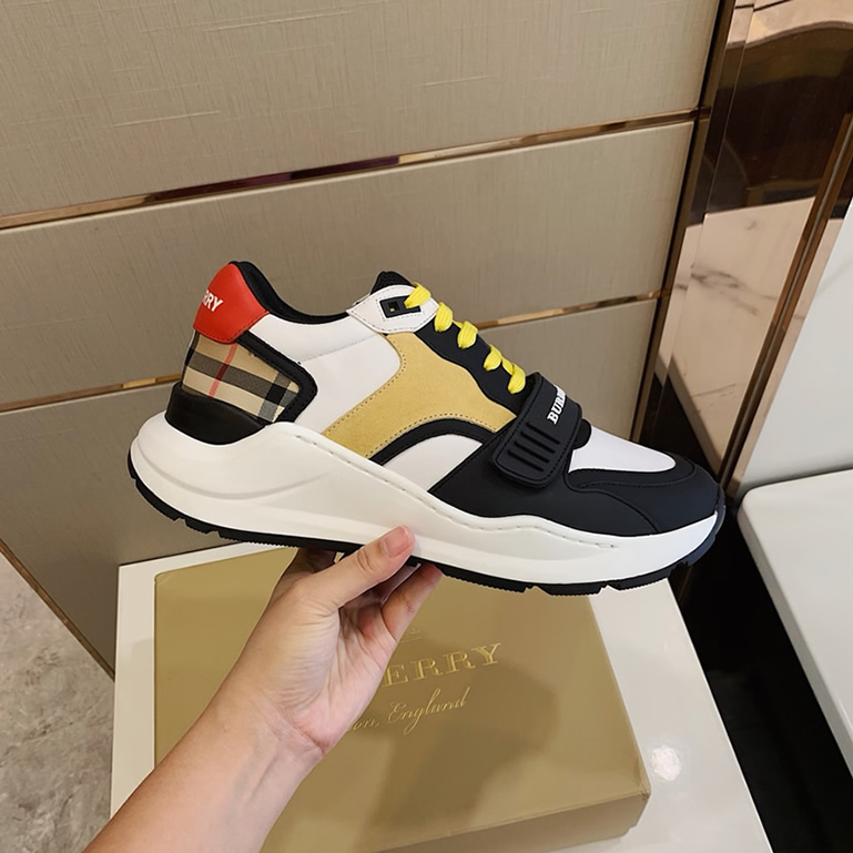バーバリー テクニカル ファブリック&レザー スニーカー マルチカラー shoes252 - 画像 (5)